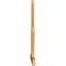 Ekena Millwork Saratoga Rough Sawn Timber Gable Bracket, Western Red Cedar, 72"W x 48"H x 2"D x 4"F, 16/12 Pitch GBW072X48X0204SAR00RWR - alternate 3